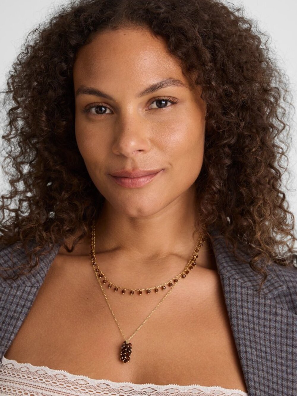 Madewell Beaded Cluster Necklace Set NWT!